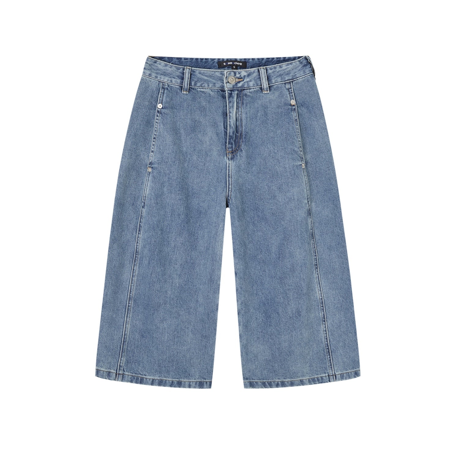 SOMESOWE S2509032 Straight leg wide leg mid length pants