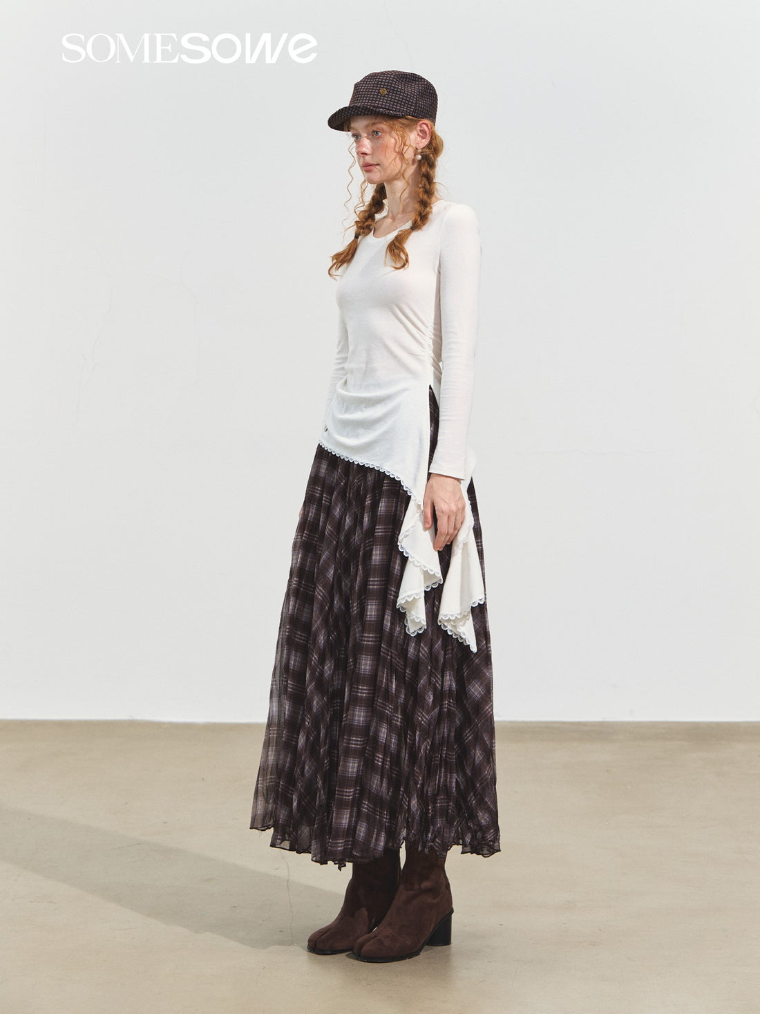 SOMESOWE S2508245 Asymmetric wrinkled top