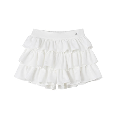 SOMESOWE S2508183 Ballet style multi-layer pleated skirt pants
