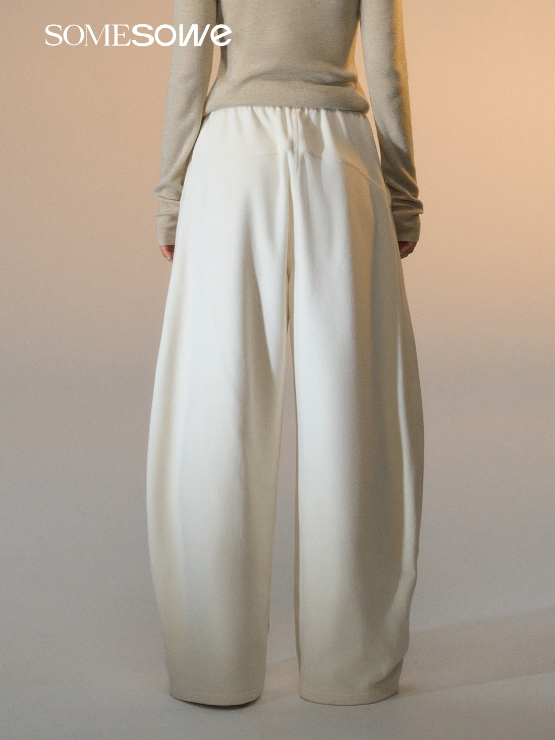 SOMESOWE S2508264 Polar fleece curved knife casual pants