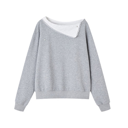 SOMESOWE S2508195&amp;S2508197 One shoulder hoodie + pants set