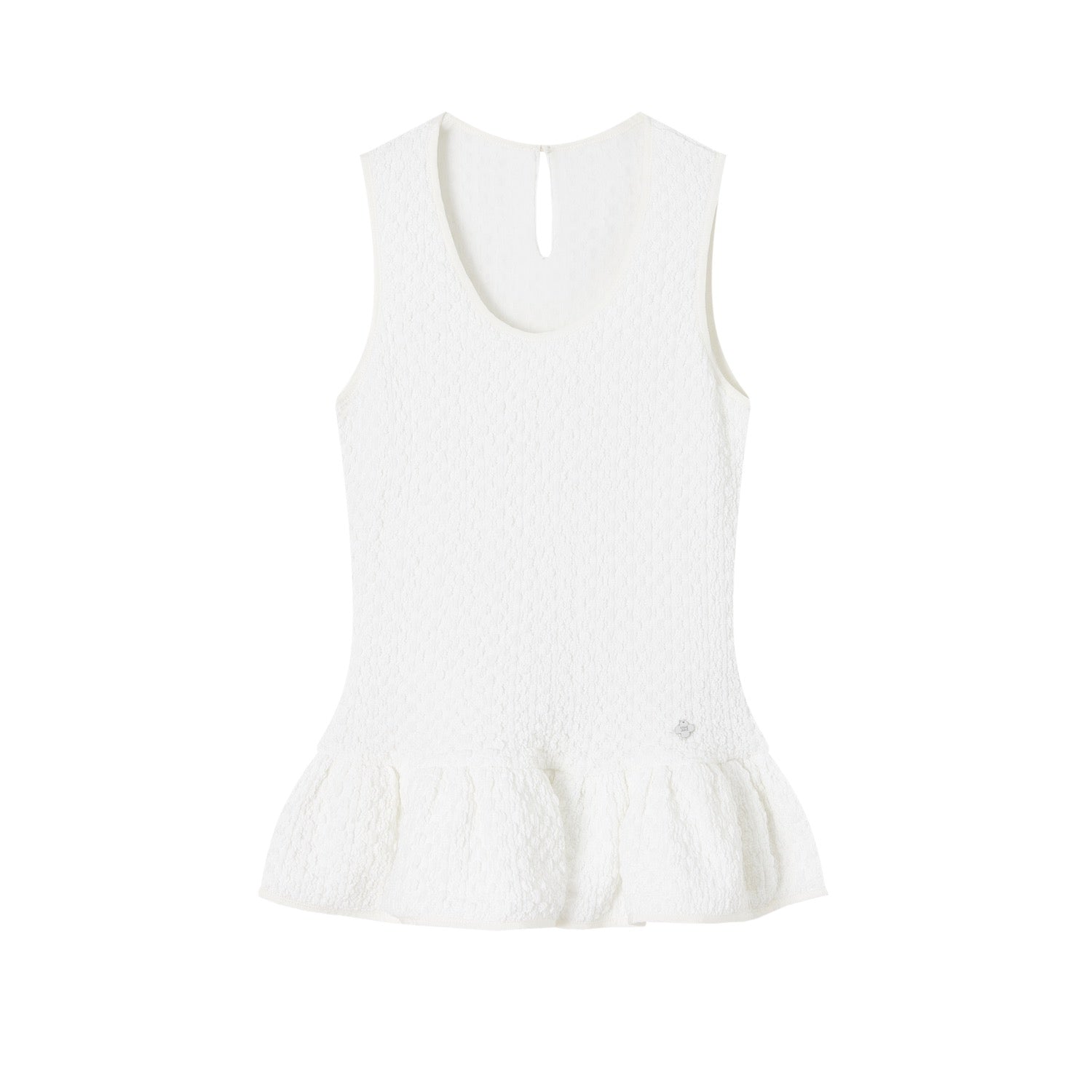 SOMESOWE S2609087 Ruffle sleeveless vest