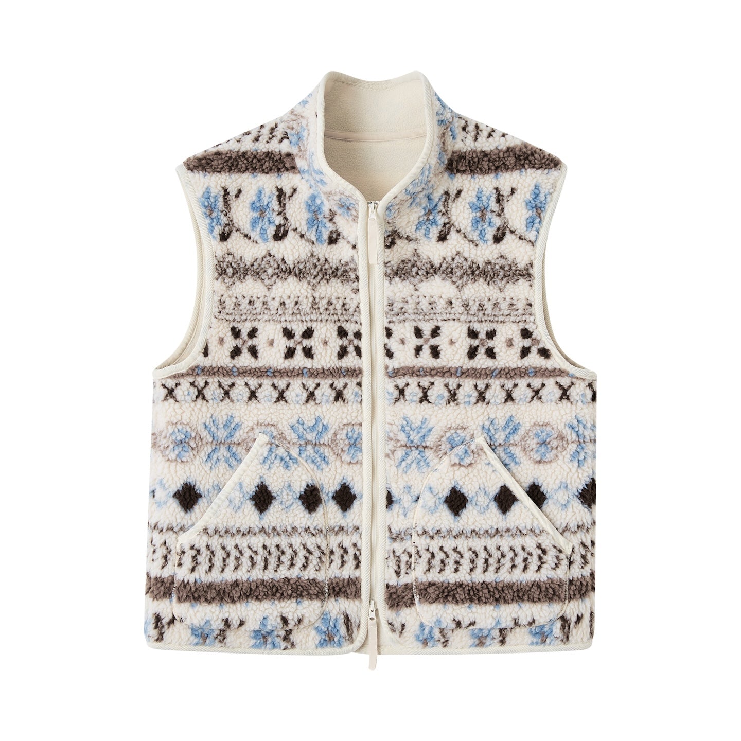 SOMESOWE S2508232 Fel Island Jacquard Fleece Vest