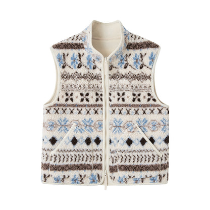 SOMESOWE S2508232 Fel Island Jacquard Fleece Vest