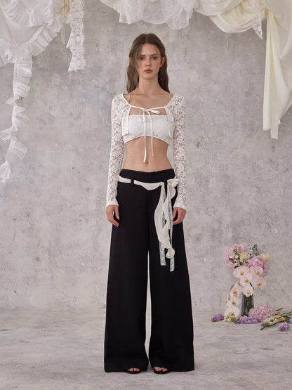 NOMEANSNO N193 Lace short cardigan