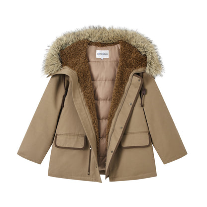 SOMESOWE S2508291 Hooded workwear Parker down jacket