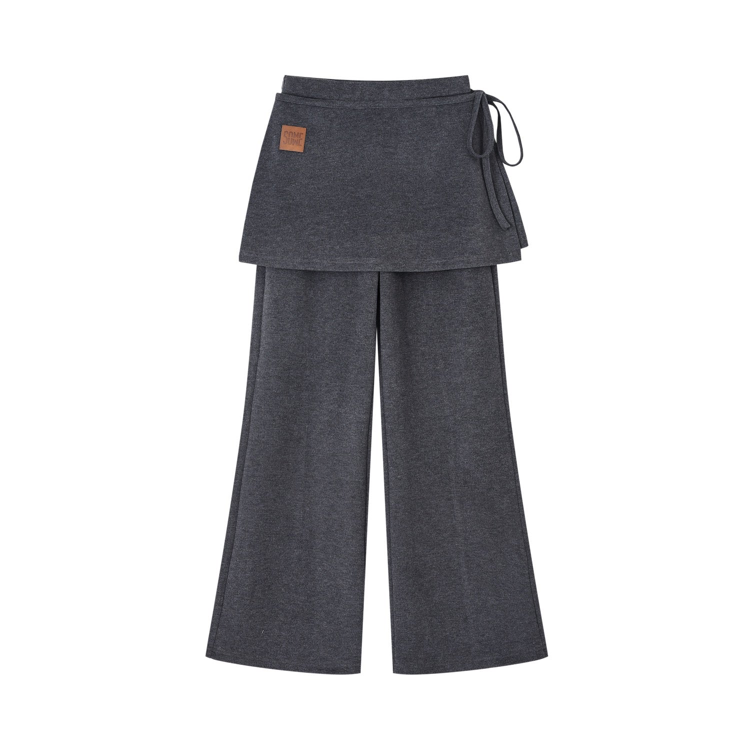 SOMESOWE S2508299 Detachable curtain micro fleece long pants