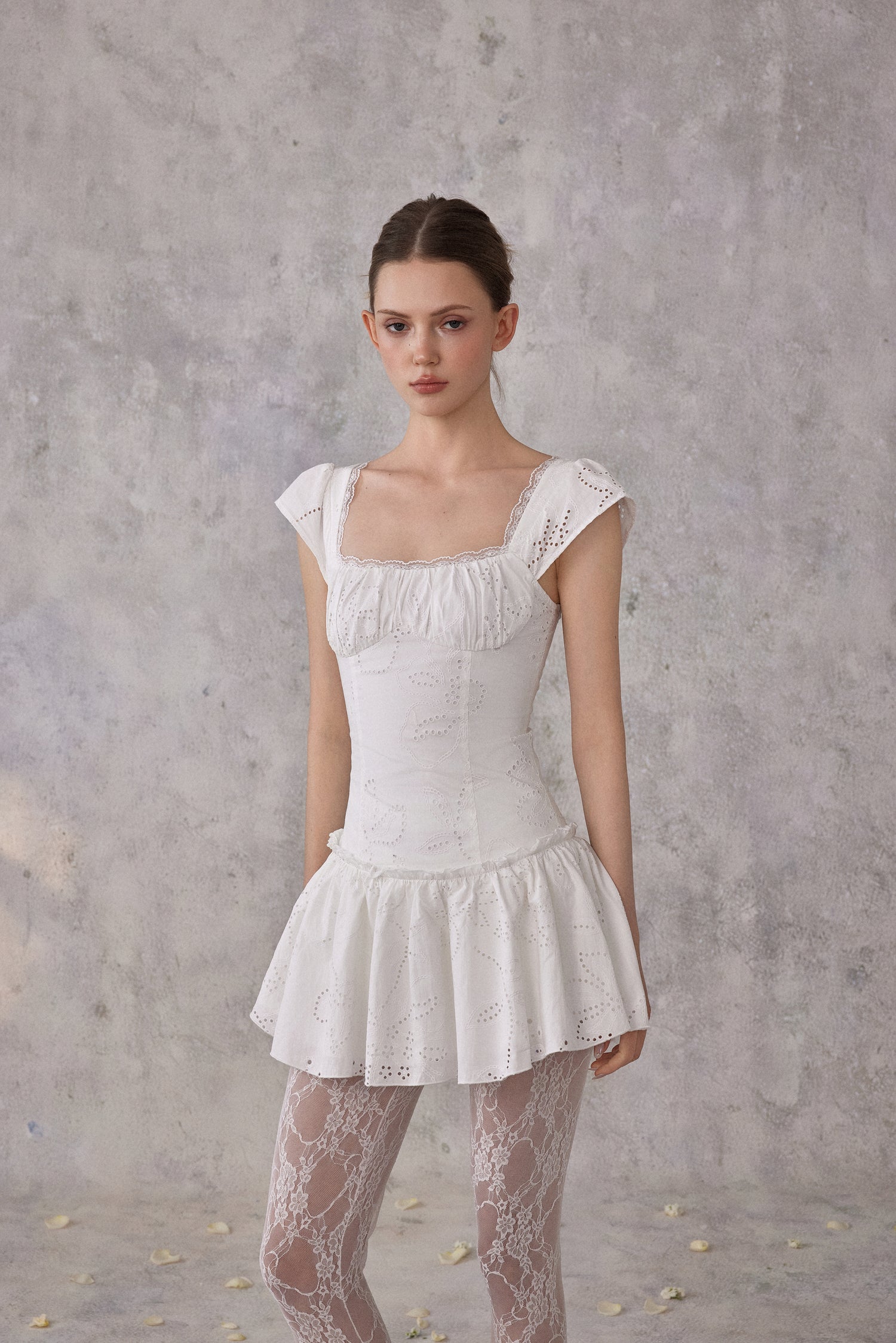 NOMEANSNO N195 Off shoulder lace dress