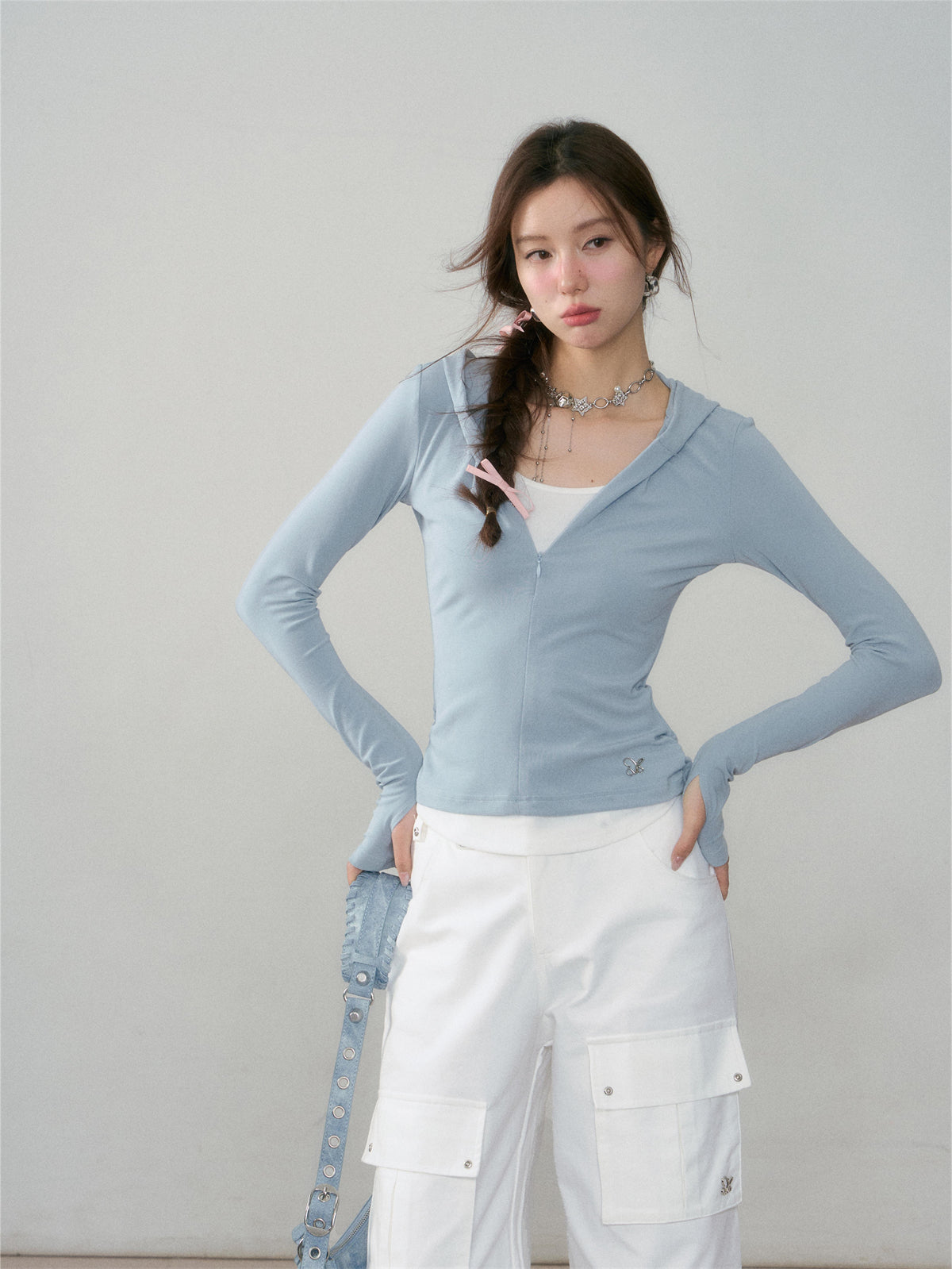 ASGONY Hoodie Slim Top(3color)