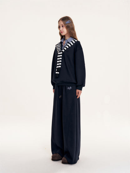 16DEWS 16D25401&amp;16D25402&amp;16D25414 Detachable shawl fake two-piece top + pants set