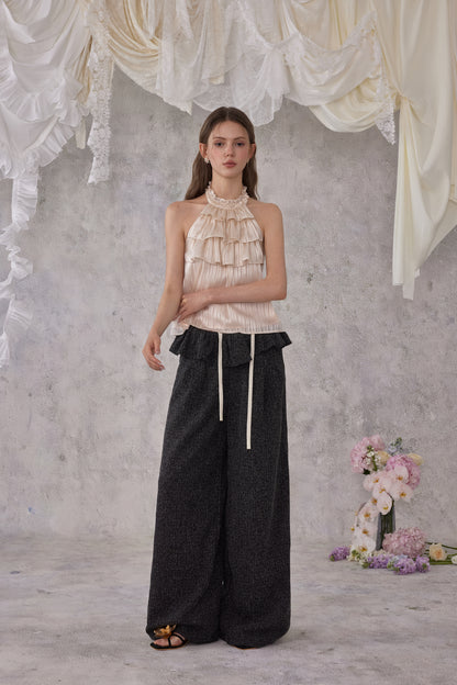 NOMEANSNO N159 Ruffled black pants