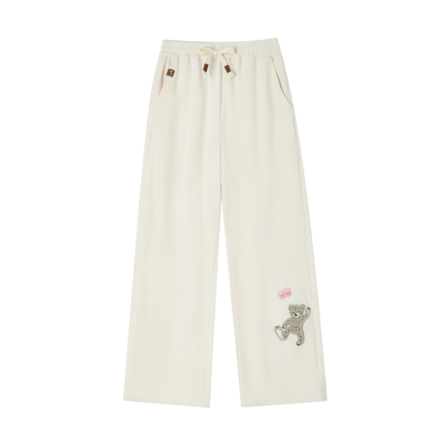 SOMESOWE S2509001&amp;S2509002 Goodnight teddy bear embroidered hooded sweatshirt+sweatpants