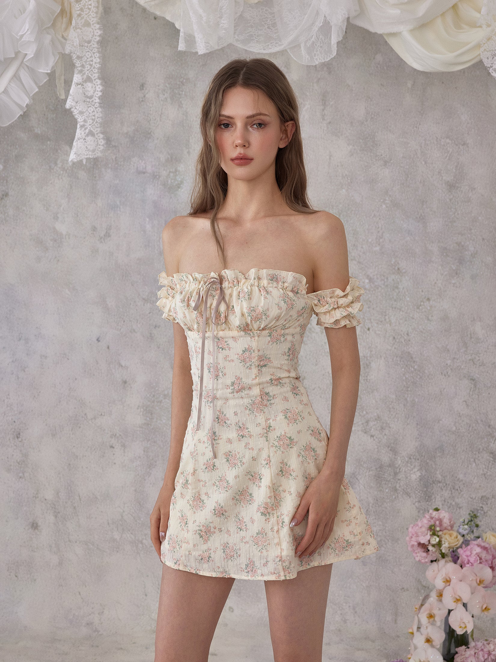 NOMEANSNO N187 Floral mini dress
