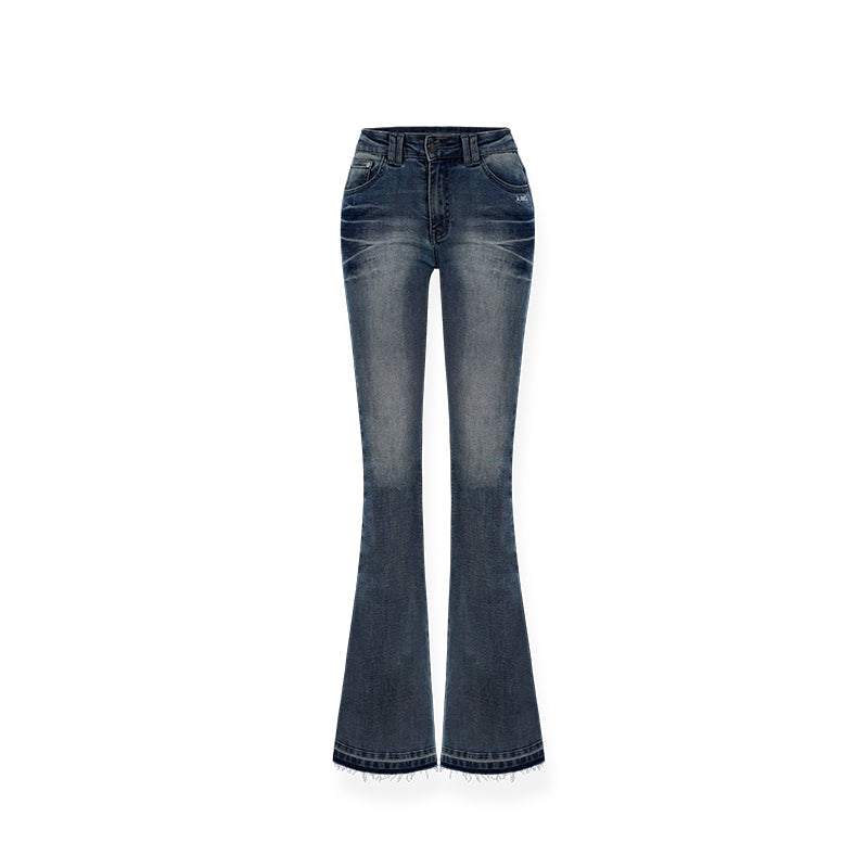 NAWS [Best Seller] in stock +5cm N1 Jeans -low waist dark blue