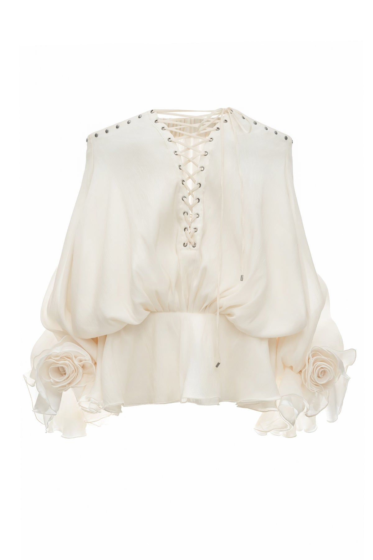 DATT [Best Seller] ORGANZA FLORRIE BLOOM BLOUSE