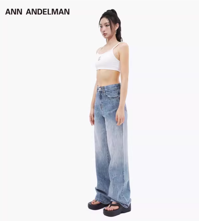 ANN ANDELMAN Stars Straight Jeans