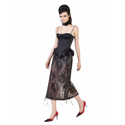 FFSD DARLING CORSET (BLACK) &amp; KAISA SKIRT (BLACK)