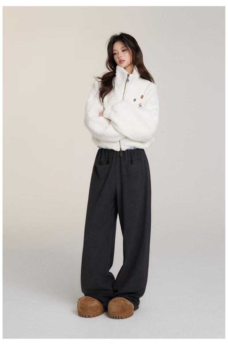 VIA PITTI V24DP232 Loose straight pants