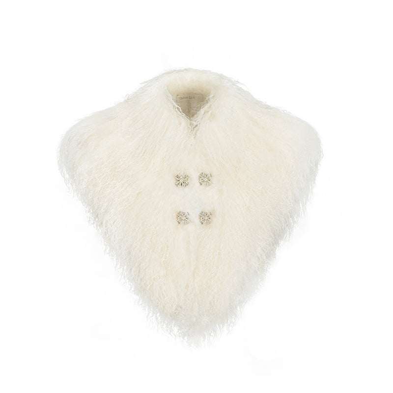 SHEERLUCK SLPC25504 Splicing otter rabbit fur coat
