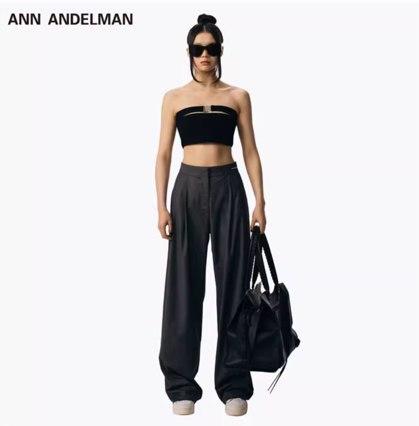 ANN ANDELMAN Loose Suit Pants(2color)