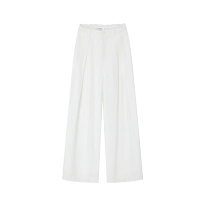 SOMESOWE S2508125 Pearlescent organza cool trousers (3color)