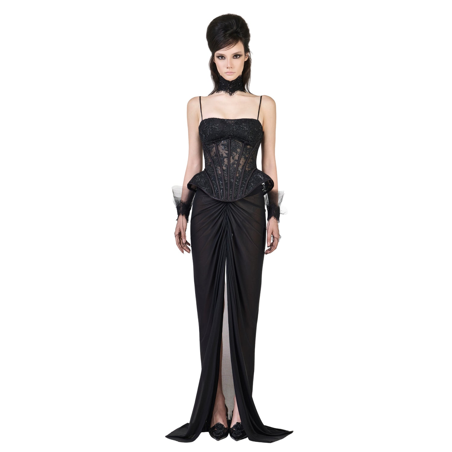 FFSD NANKA CORSET (BLACK) &amp; SHADOW SKIRT (BLACK)