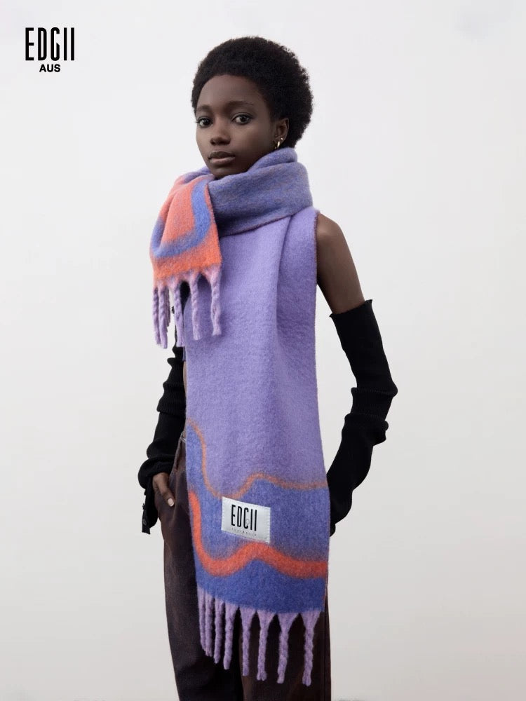 EDGII ED50AW11003-ED50AW11012 Rock patterned scarf