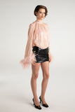 NJ Miranda Leather Mini Skirt