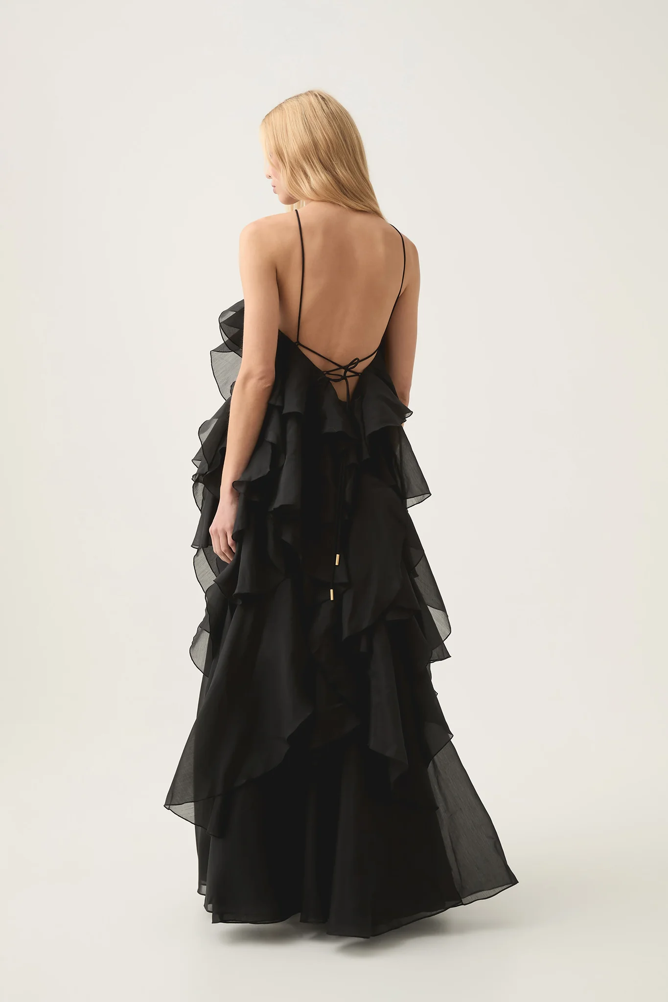 Aje Pandorea Layered Maxi Dress(black)