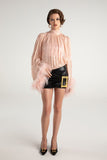 NJ Miranda Leather Mini Skirt