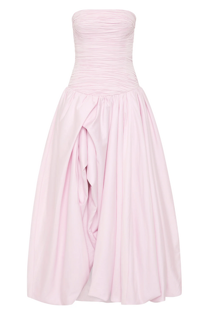 Aje Violette Bubble Hem Maxi Dress(Pastel pink)