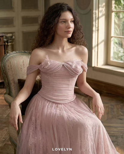 Lovelyn Rosalie Draped Gown
