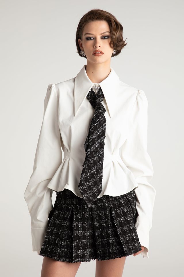 NJ Kensie Top with Tie OR skirt