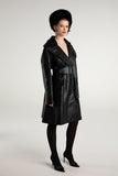 NJ Keira Leather Trench Coat