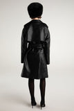 NJ Keira Leather Trench Coat