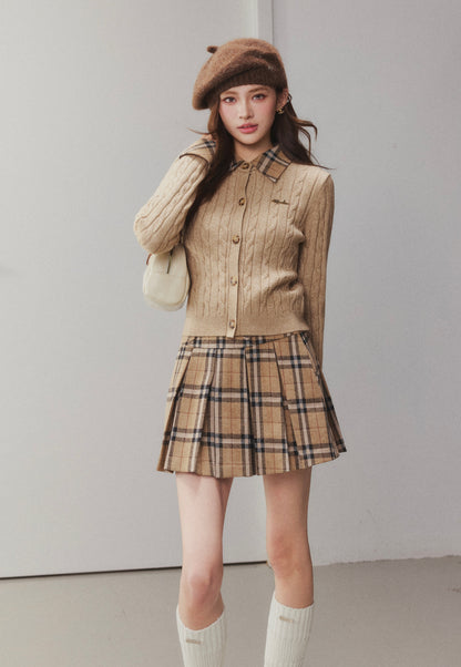 OTEBANBASS Ote260904 Cable Knit Argyle Sweater