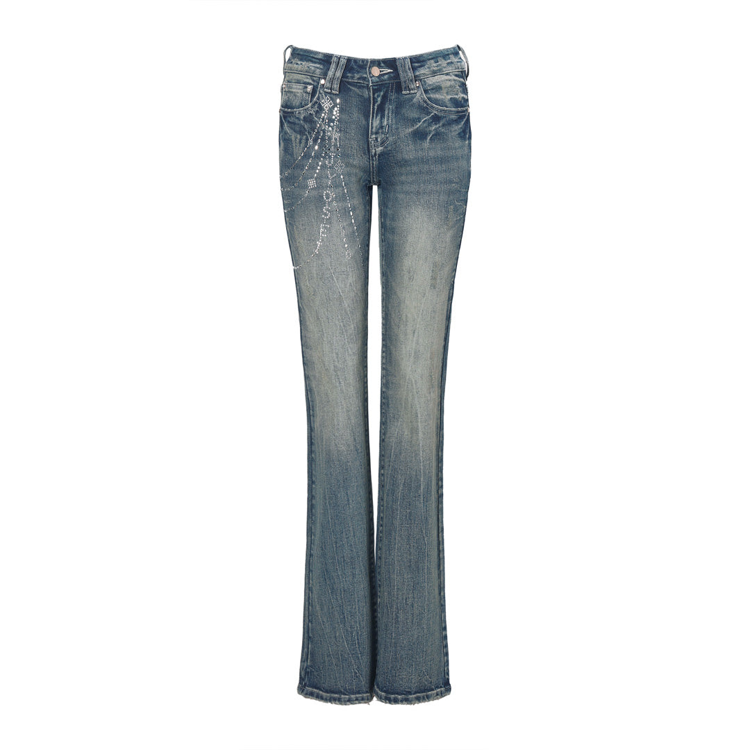 JYOSEI Hot pressed denim pants