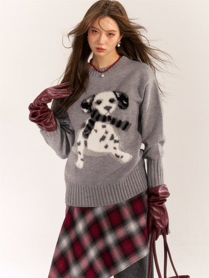 AsGony ASG24546 all-match lazy pullover sweater