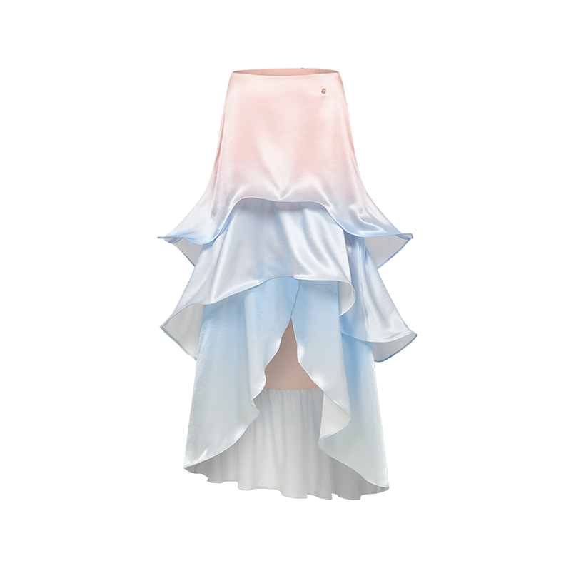 SHEERLUCK SLTZ26312 Satin patchwork fishbone corset + skirt