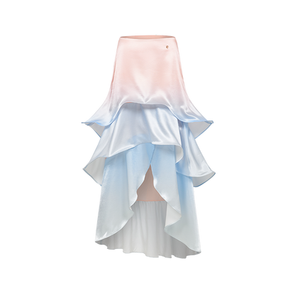 SHEERLUCK SLTZ26312 Satin patchwork fishbone corset + skirt