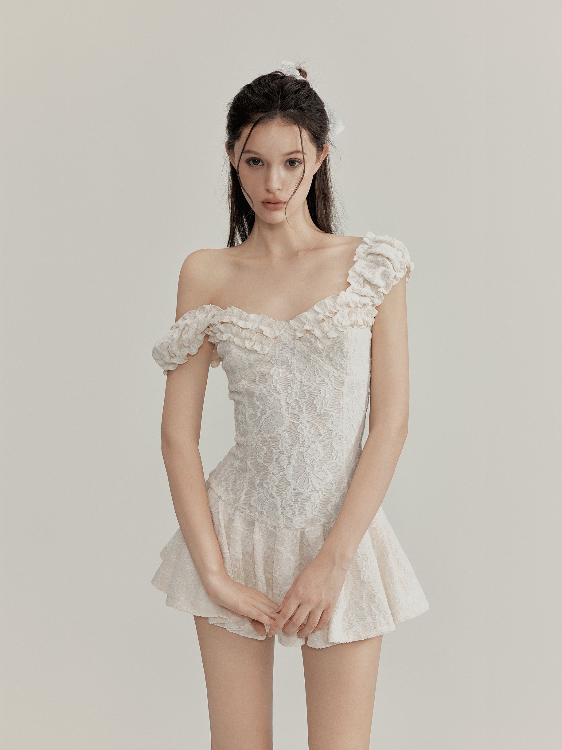 NOMEANSNO [Best Seller] N143 Lace minidress