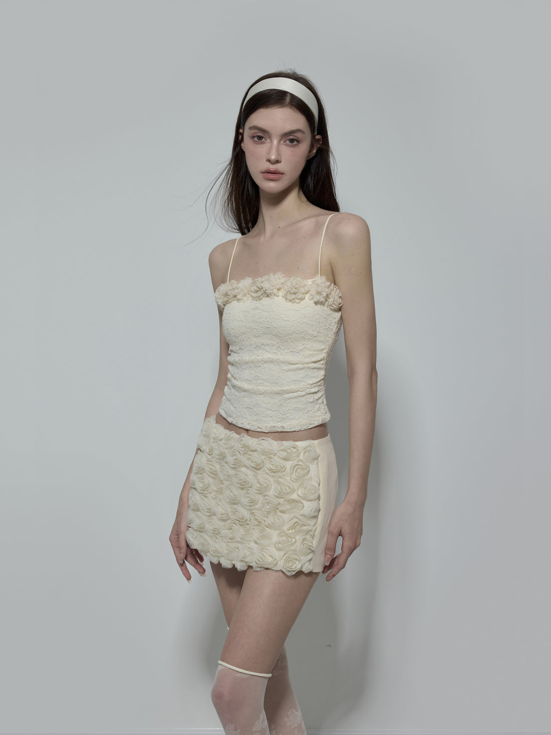 NOMEANSNO Rose Lace Floral Camisole