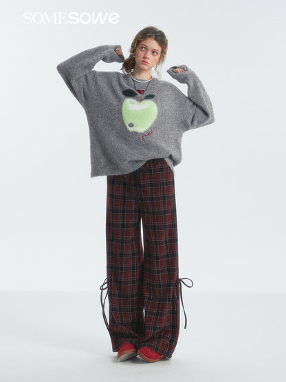 SOMESOWE S2407277 Fun Apple cloud sweater(grey)