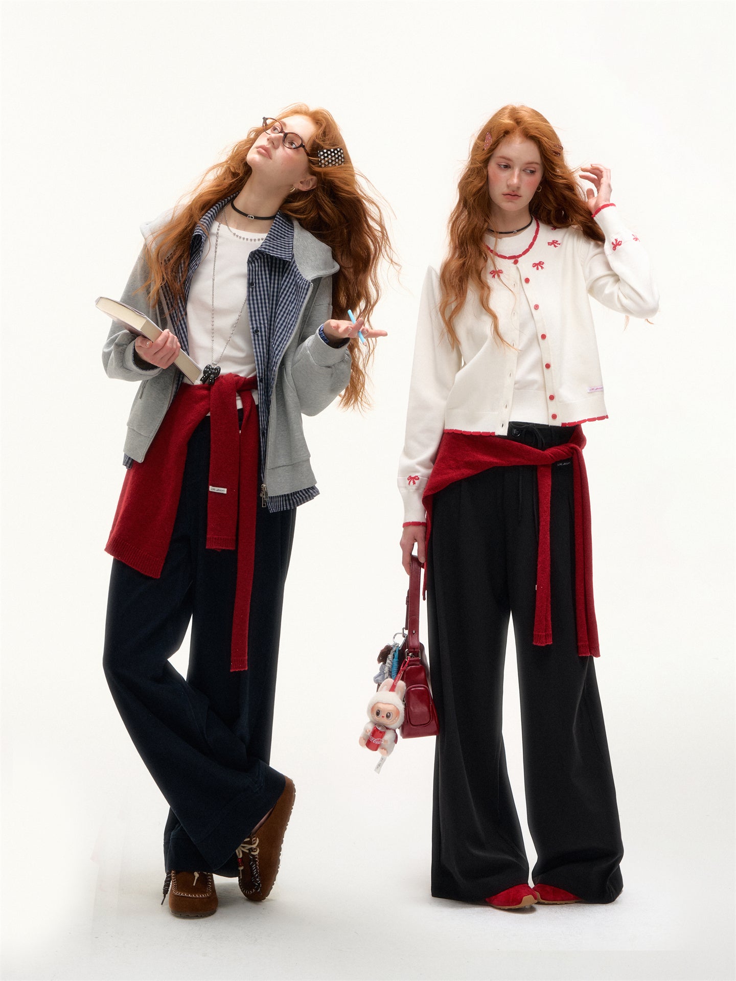 AsGony ASG25420 Solid color knitted lace shawl