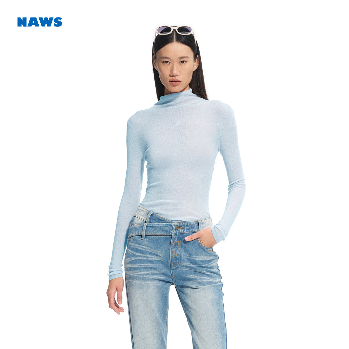 NAWS C053825 Megan High Necked Knitwear