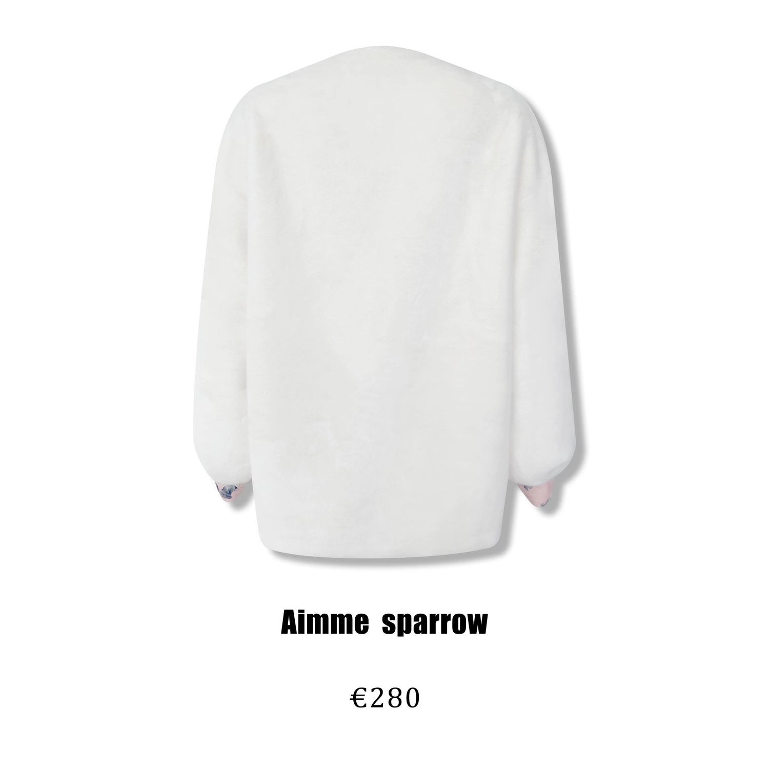 Aimme Sparrow 9067 Neo-Chinese V-neck fleece jacket