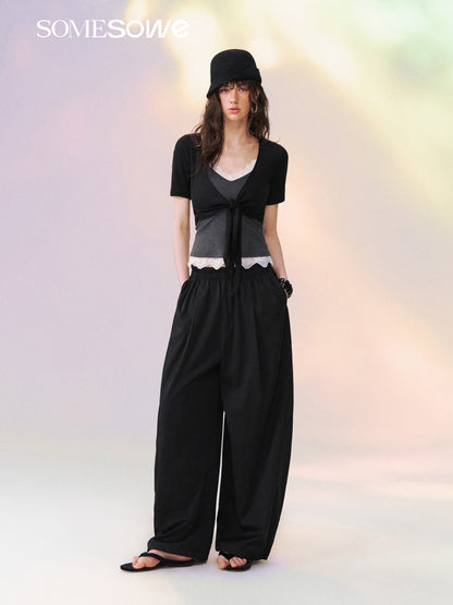 SOMESOWE S2609113 Loose Lantern Pants