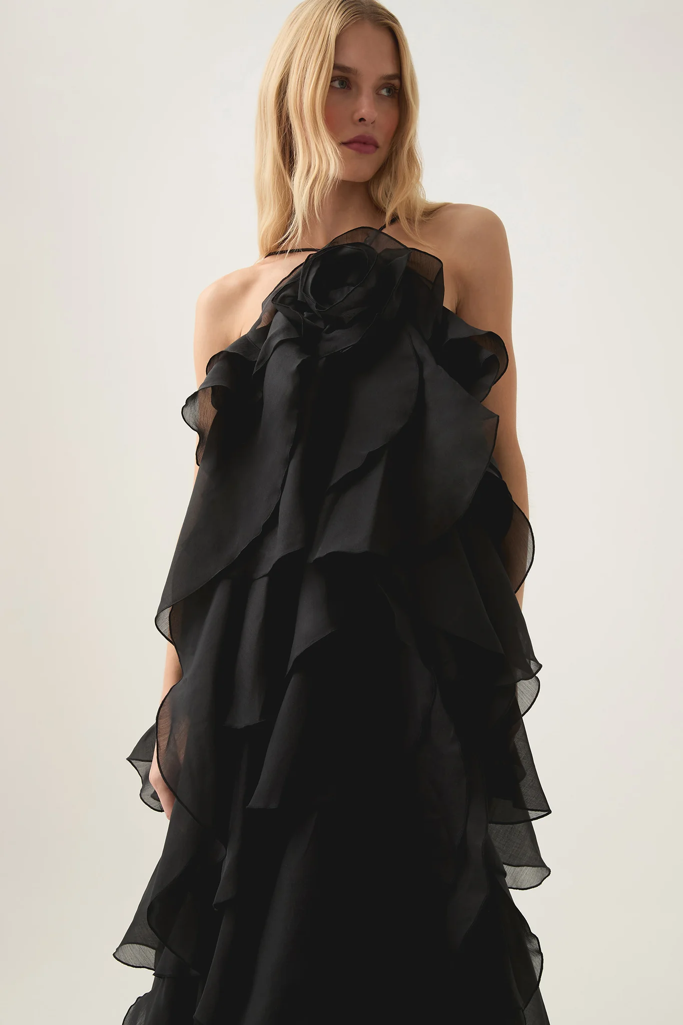 Aje Pandorea Layered Maxi Dress(black)