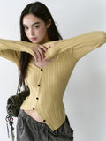 VIA PITTI V24DK092 Lace Contrast Top(3color)