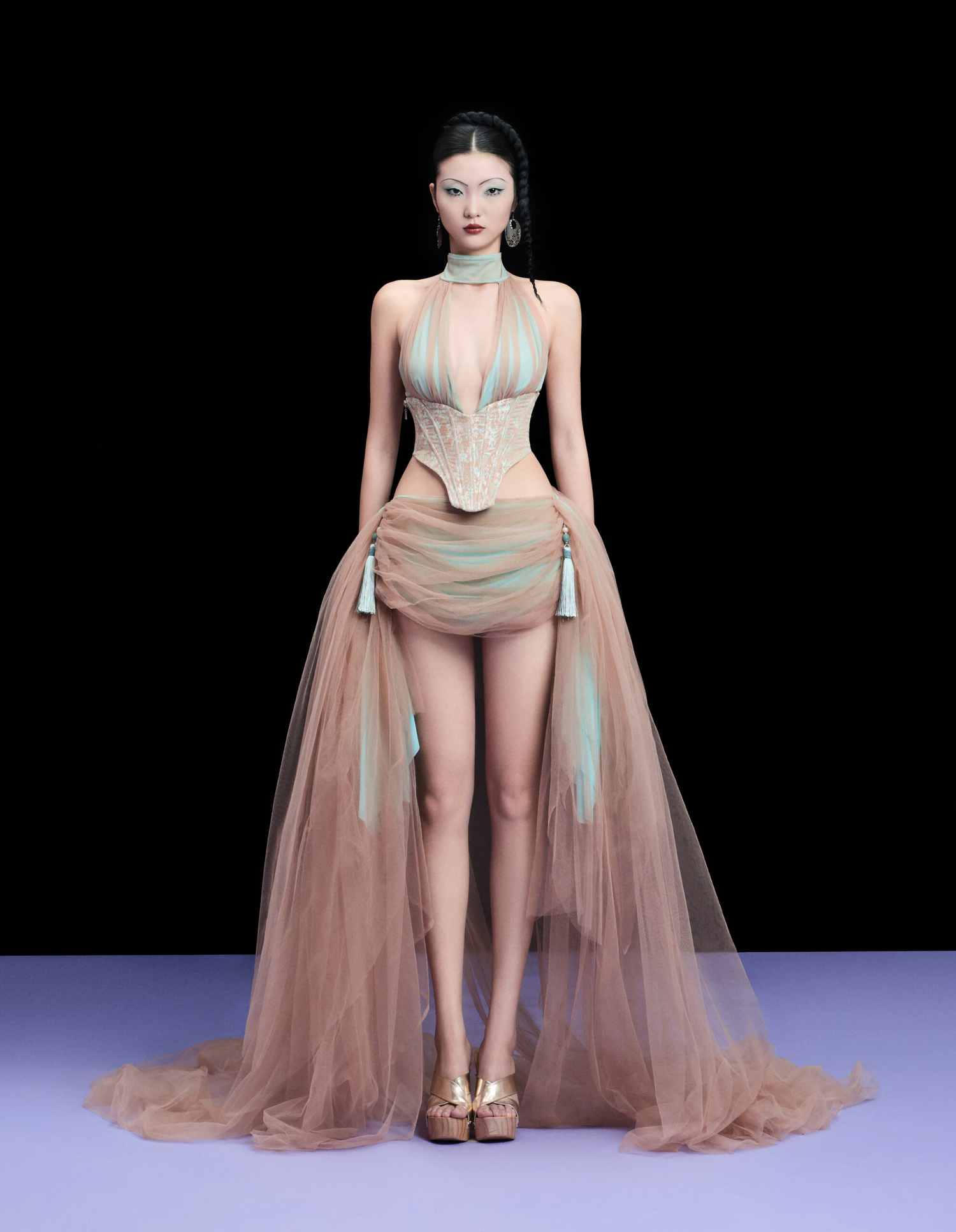 FFSD A VAN CORSET &amp; Ả SA SKIRT
